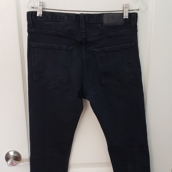 Frank and oak Dylan Slim Jeans Black 32 × 31 Button Fly - Picture 6 of 9